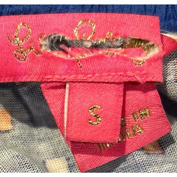 Lilly Pulitzer Kalama Off-The-Shoulder Smocked Mini Dress in the Borealis Blue S - Picture 3 of 3